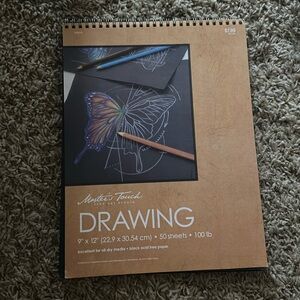 4/$10 black drawing paper 9x12